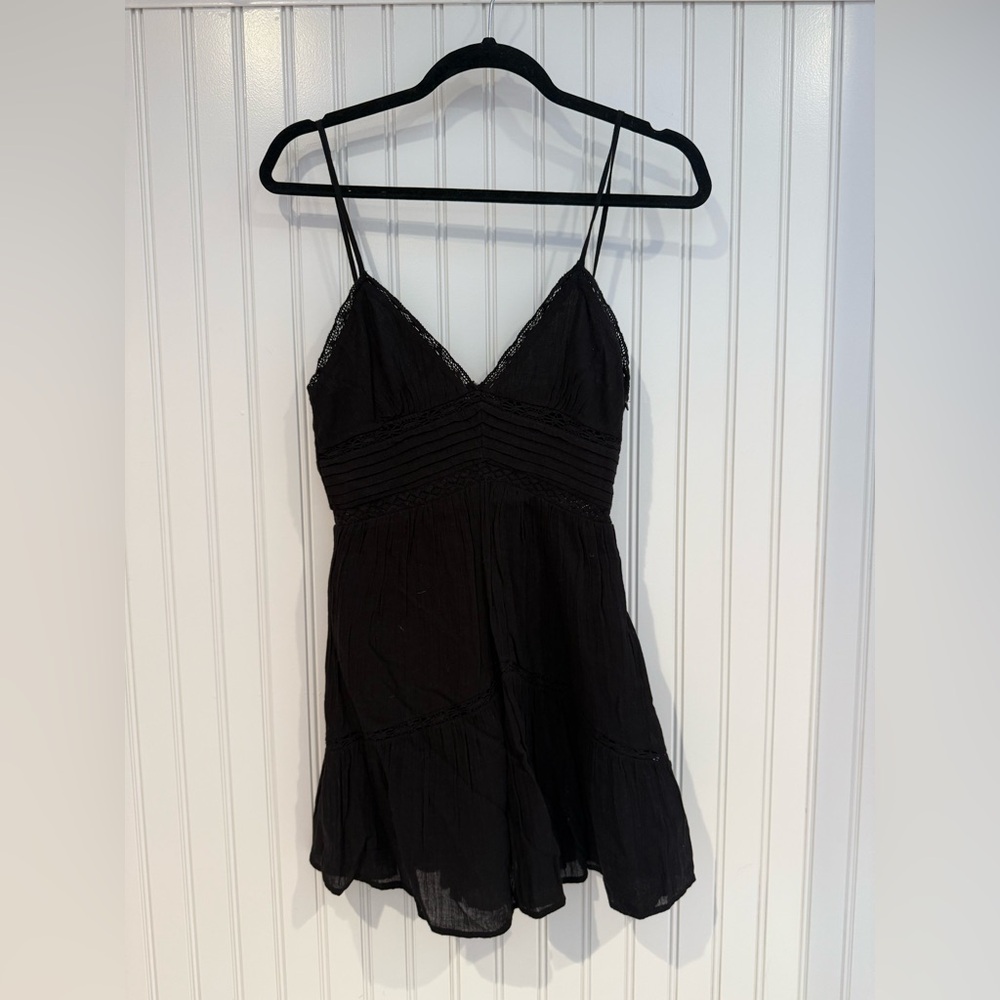 Zara Black Spaghetti Strap Dress